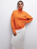 Women’s Oversized Turtleneck Knit Sweater