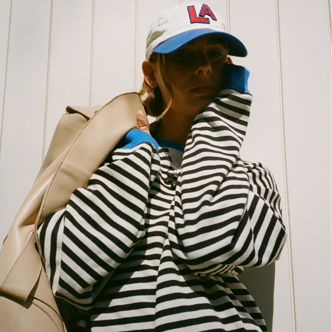 Women’s Casual Oversized Striped Long Sleeve T-Shirt